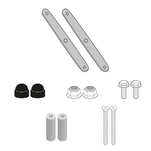 Givi Montagesatz D6711KIT Zur Montage der Windschutzscheibe 6711DT APRILIA SR GT 125-200 von 2022 bis 2023