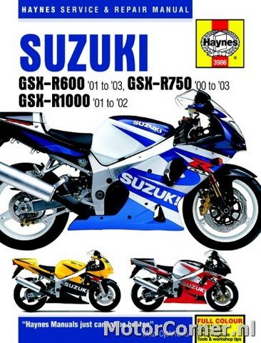 Werkstatthandbuch Haynes Suzuki GSX-R600, GSX-R750 und GSX-R1000 2000 bis 2003