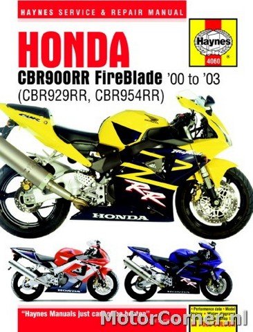 Werkstatthandbuch Haynes Honda CBR900RR Fireblade 2000 bis 2003