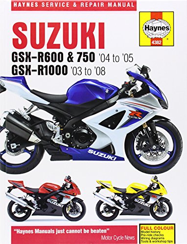 Werkstatthandbuch Haynes Suzuki GSX-R600, GSX-R750 (04/05) und GSX-R1000 (03/08)