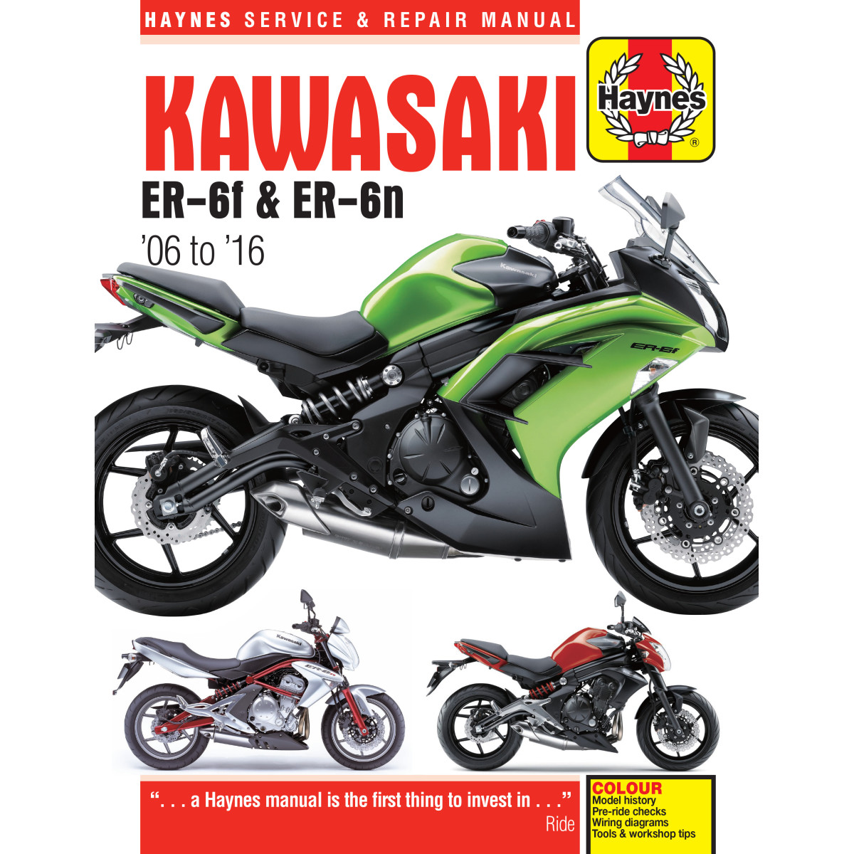 Werkstatthandbuch Haynes Kawasaki ER-6N & ER-6F 2006 bis 2016