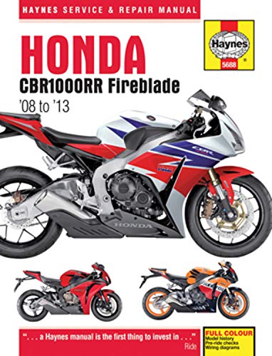 Werkstatthandbuch Haynes Honda CBR1000RR Fireblade 2008 bis 2013 (5688)