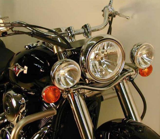 Hepco & Becker Custom Twinlight Set chroom voor Kawasaki VN900 CLASSIC vanaf 2006