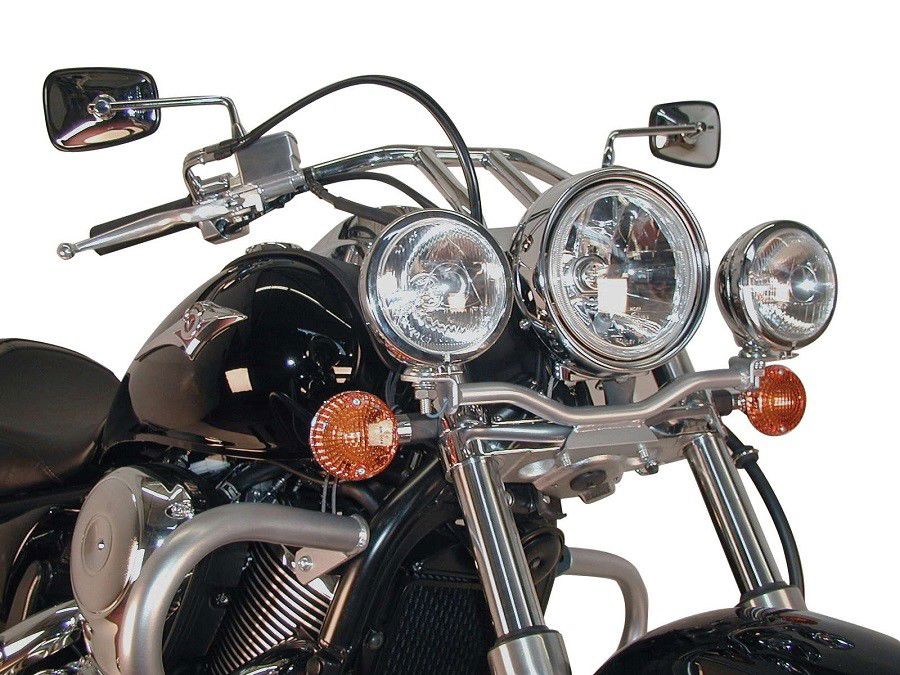Hepco & Becker Custom Twinlight Set chroom voor Kawasaki VN900 CUSTOM vanaf 2006