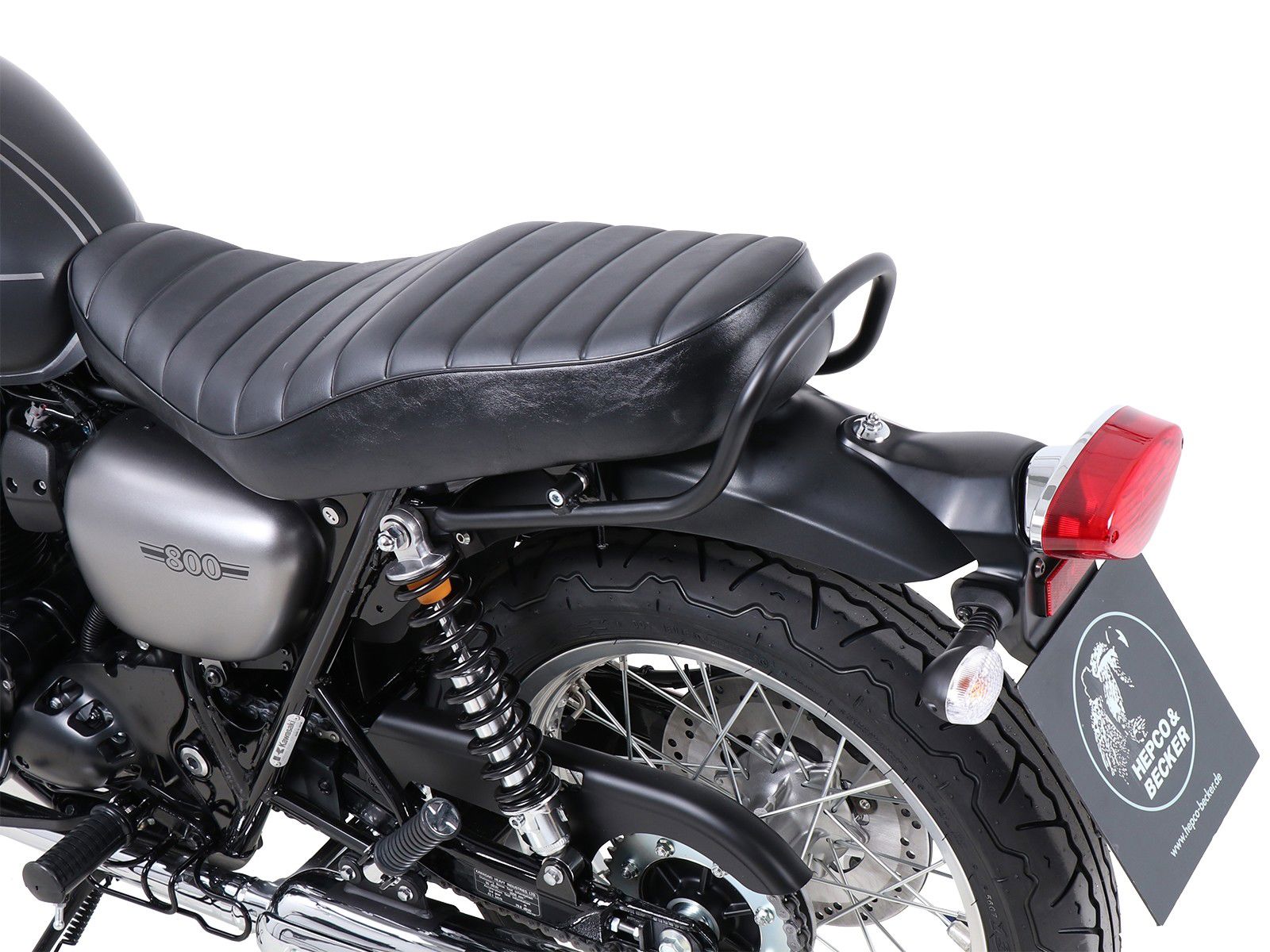 Hepco&Becker Soziushaltegriff schwarz für Kawasaki W800 Street/Cafe ab 2019