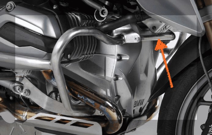 Hepco&Becker Sturzbügel-Anschlusshalter Edelstahl BMW R1200GS LC ab 2013 bis 2018