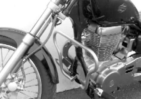 Hepco&Becker Sturzbügel chrom für Suzuki LS650 von 1986 bis 2000