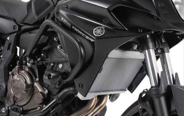 Hepco&Becker Sturzbügel schwarz inkl. Sturzpad für Yamaha MT bis 2007 Tracer / GT von 2016 bis 2019