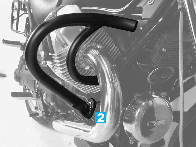 Hepco&Becker Sturzbügel chrom für Moto Guzzi C940 Bellagio ab 2007/Aquila Nera ab 2006