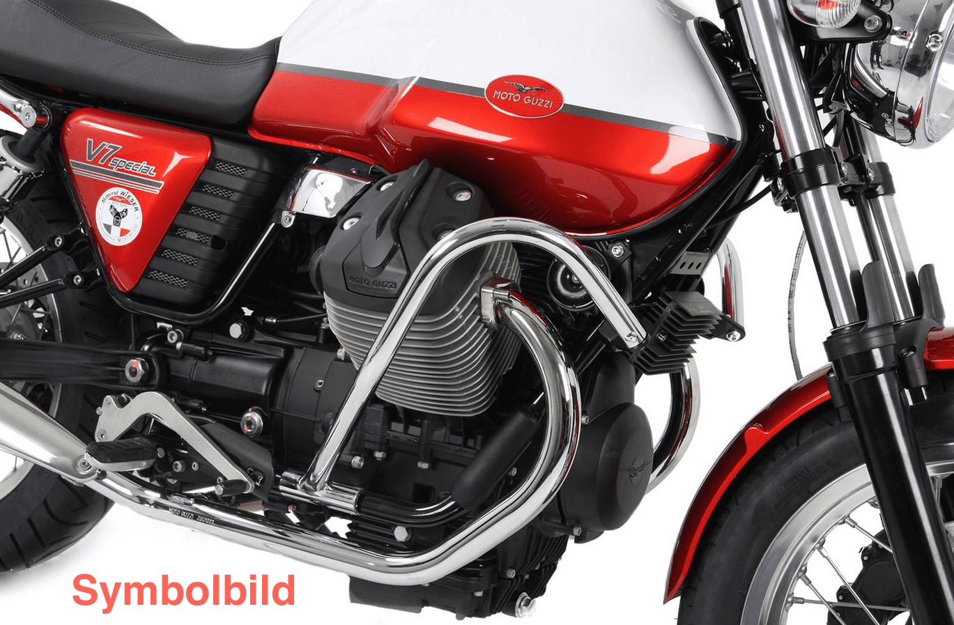 Hepco&Becker Sturzbügel schwarz für Moto Guzzi V7 Classic / V7 Cafe Classic / V7 Special von 2008 bis 2014