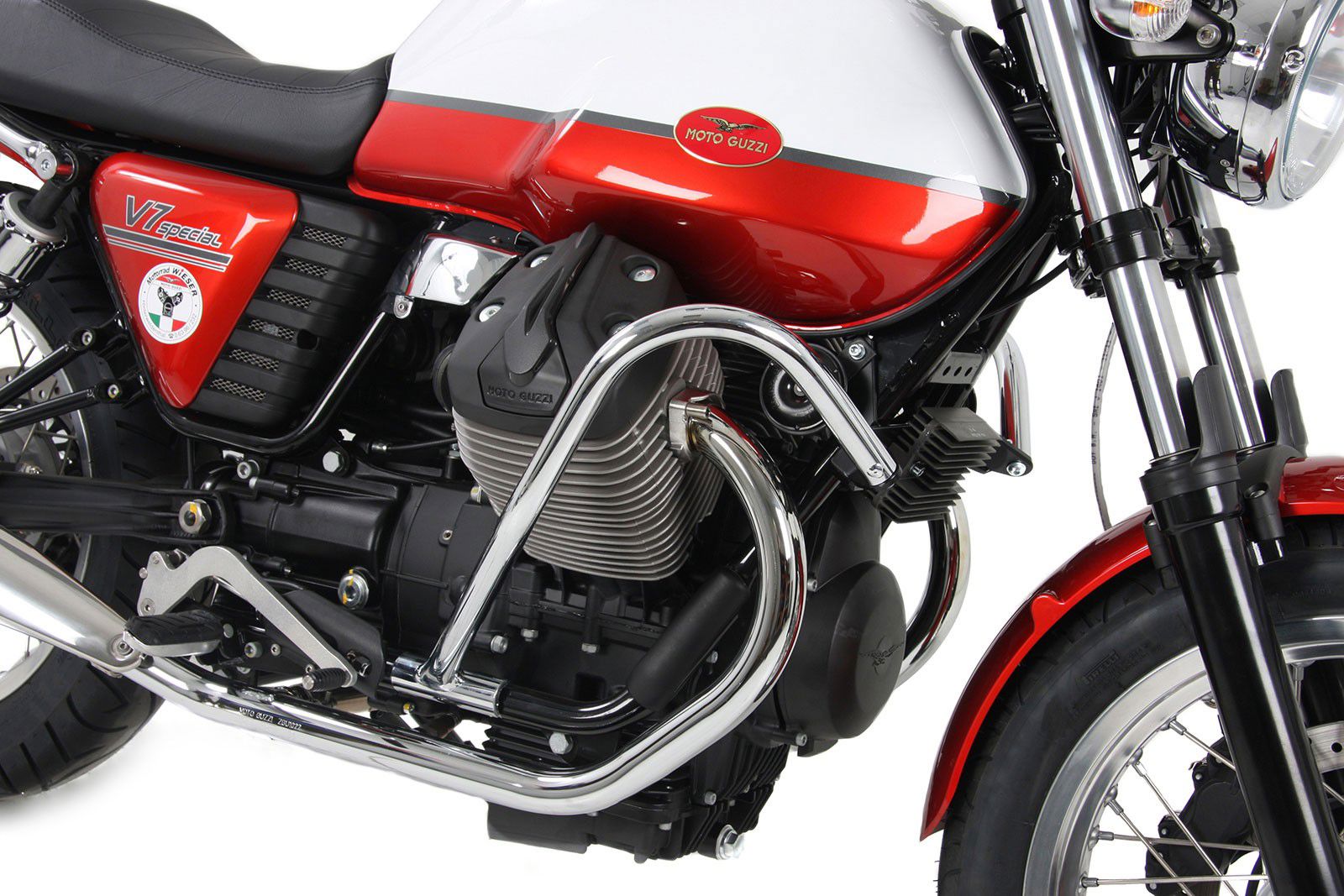 Hepco&Becker Sturzbügel chrom für Moto Guzzi V7 Classic / V7 Cafe Classic / V7 Special von 2008 bis 2014