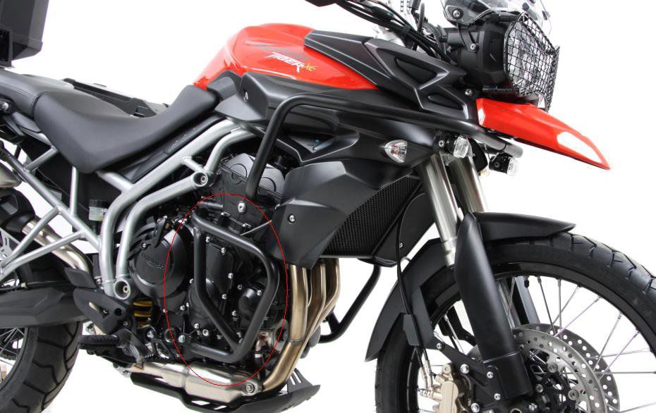 Hepco&Becker Sturzbügel schwarz für Triumph TIGER 800 / XC von 2010 bis 2014