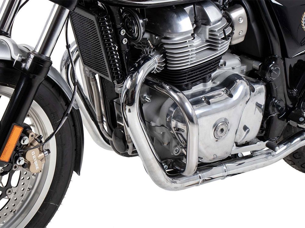 Hepco&Becker Sturzbügel chrom für Royal Enfield Interceptor ab 2018-20 / Continental 650/GT ab 2019