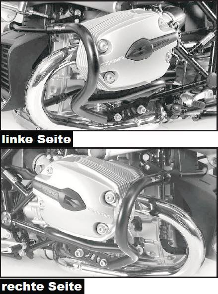 Hepco&Becker Sturzbügel schwarz für BMW R1200R von 2011 bis 2014