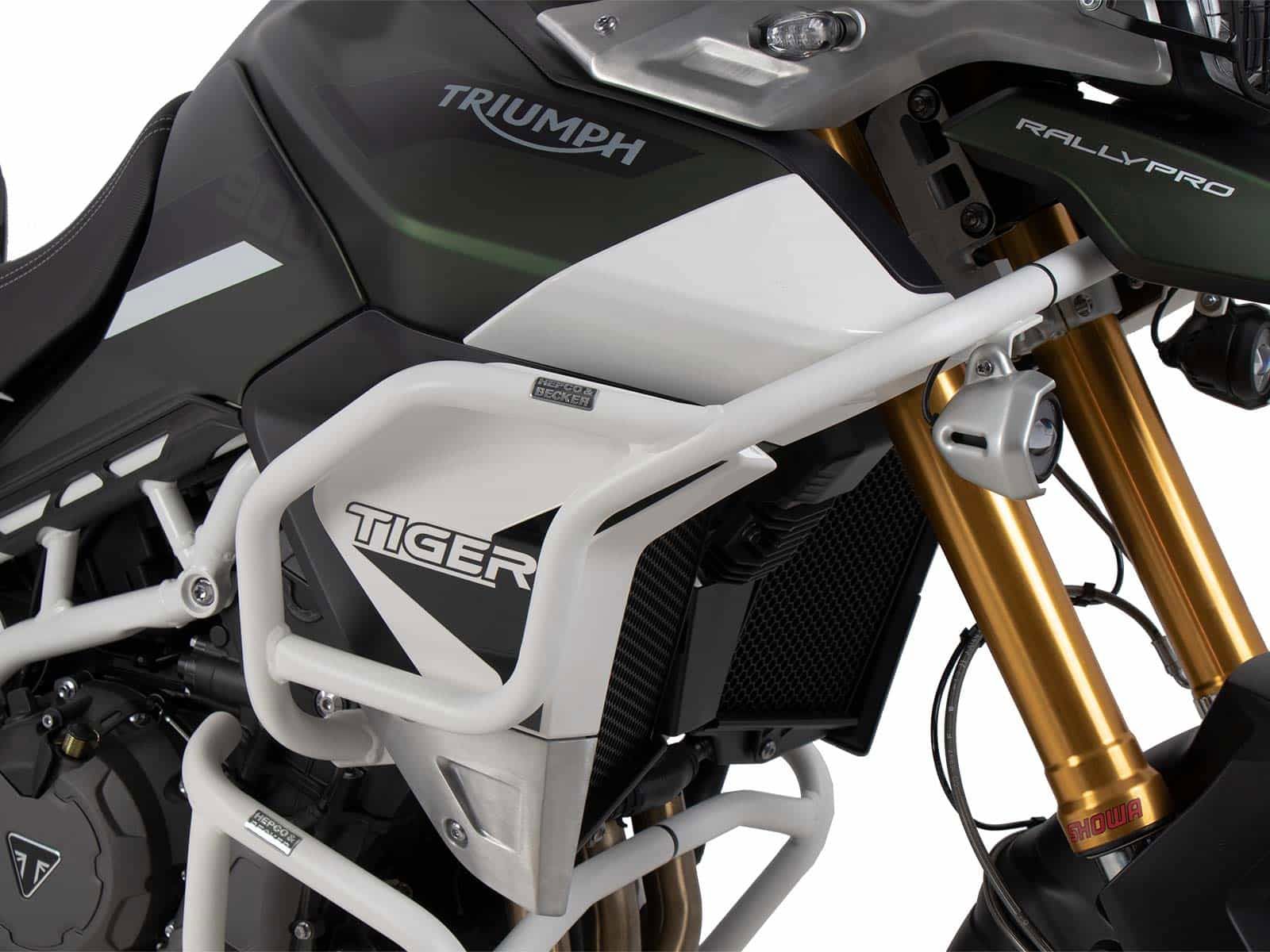 Hepco&Becker Sturzbügel weiß (Tank) für Triumph Tiger 850 Sport ab 2021