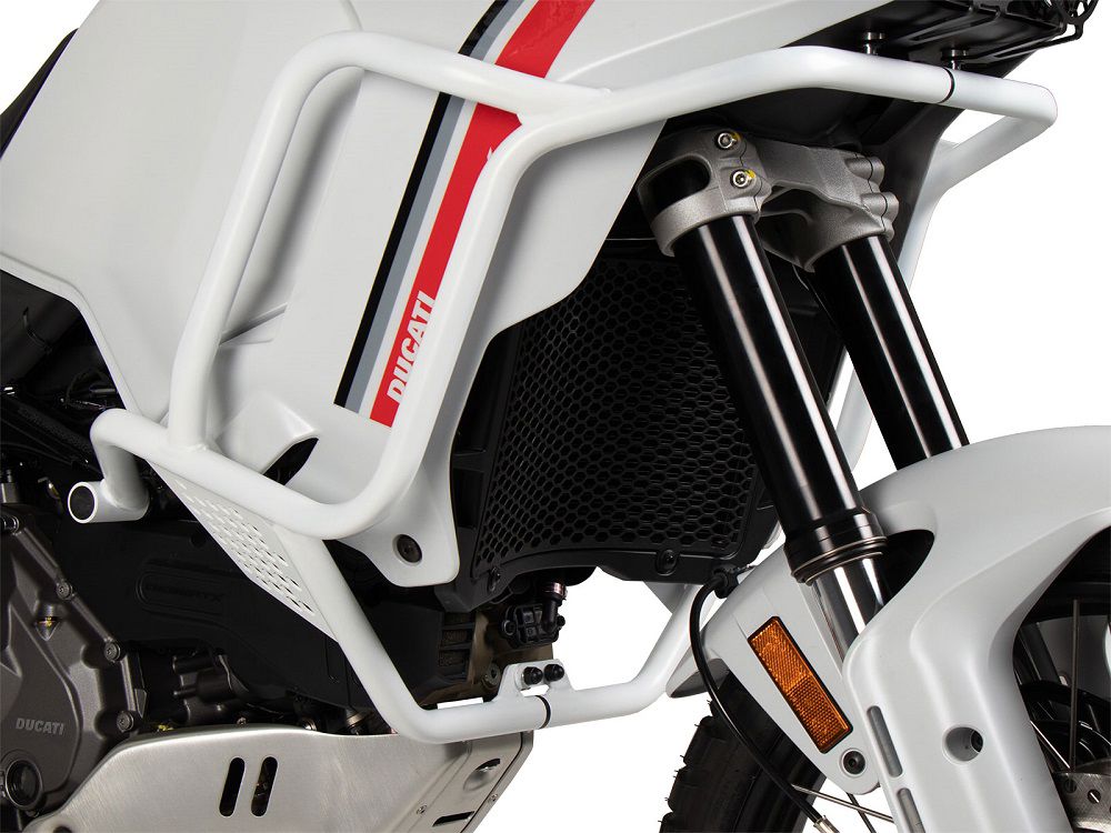 Hepco&Becker Tankschutzbügel weiß für Ducati DesertX ab 2022