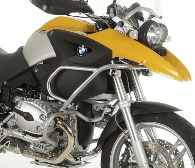 Hepco&Becker Sturzbügel silber oben für BMW R1200GS von 2004 bis 2007
