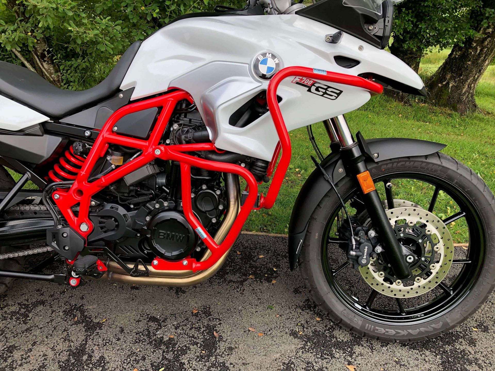 Hepco&Becker Sturzbügel rot für BMW F650GS von 2008 bis 2011 / F700GS von 2012 bis 2017