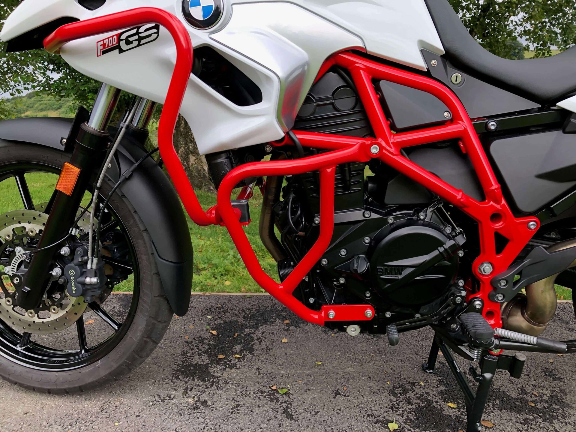 Hepco&Becker Sturzbügel rot für BMW F800GS von 2008 bis 2018