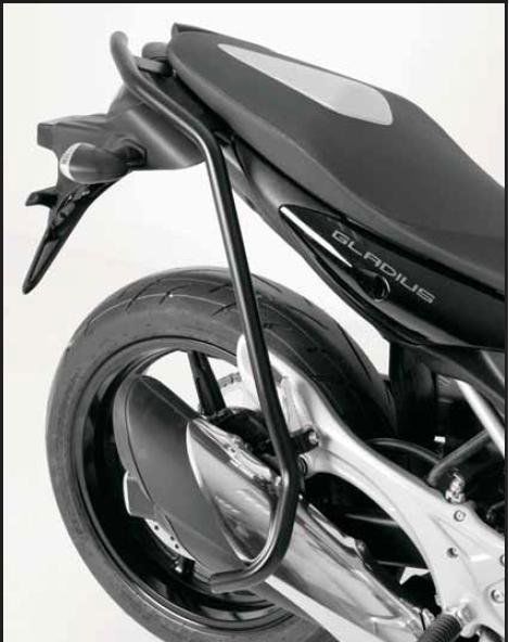 Hepco&Becker Hecksturzbügel schwarz für Suzuki Gladius SFV650 von 2009 bis 2016