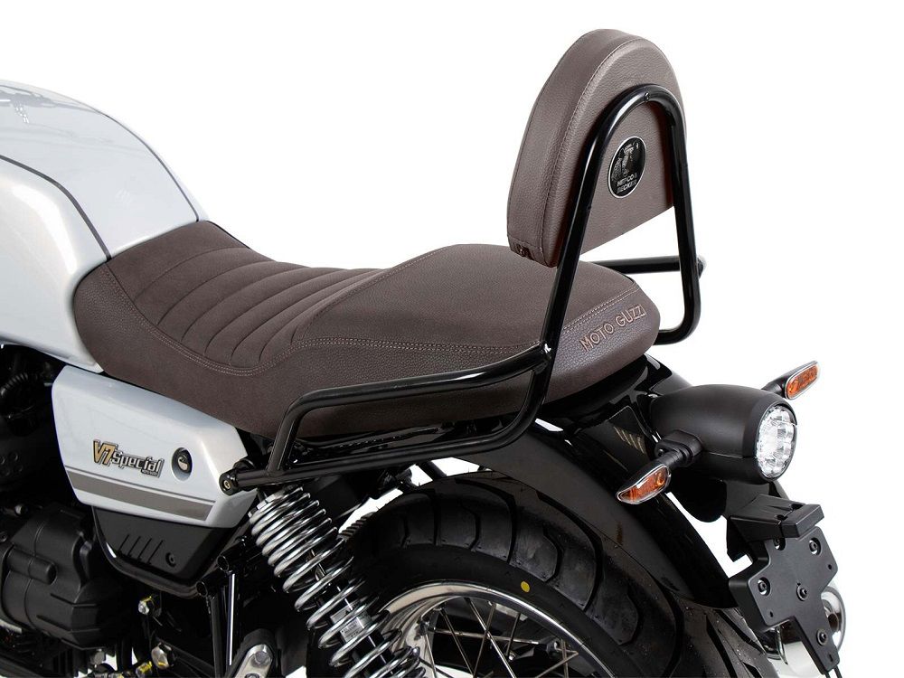 Hepco&Becker Sissybar ohne Gepäckträger schwarz vorne/braun Moto Guzzi V7 Special / Stone / Stone Centenario ab 2021