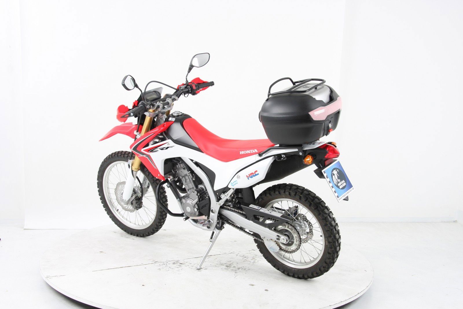 Hepco&Becker Topgepäckträger Minirack schwarz für Honda CRF250L ab 2013 inkl. TC40 Journey silber