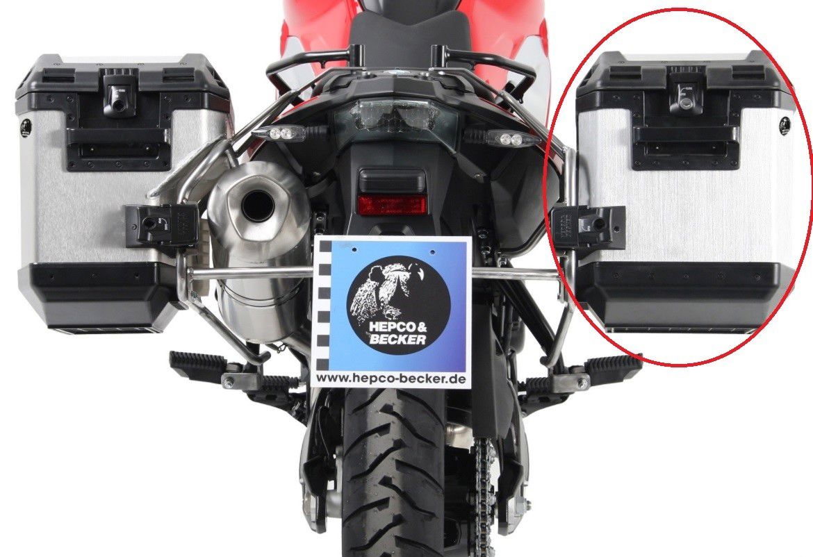Hepco&Becker Xplorer Seitenkoffer rechts 40 Liter für Cutout Koffersatz