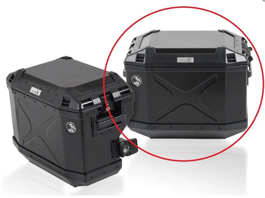 Hepco&Becker Xplorer Seitenkoffer rechts schwarz 40 Liter für Cutout Koffersatz