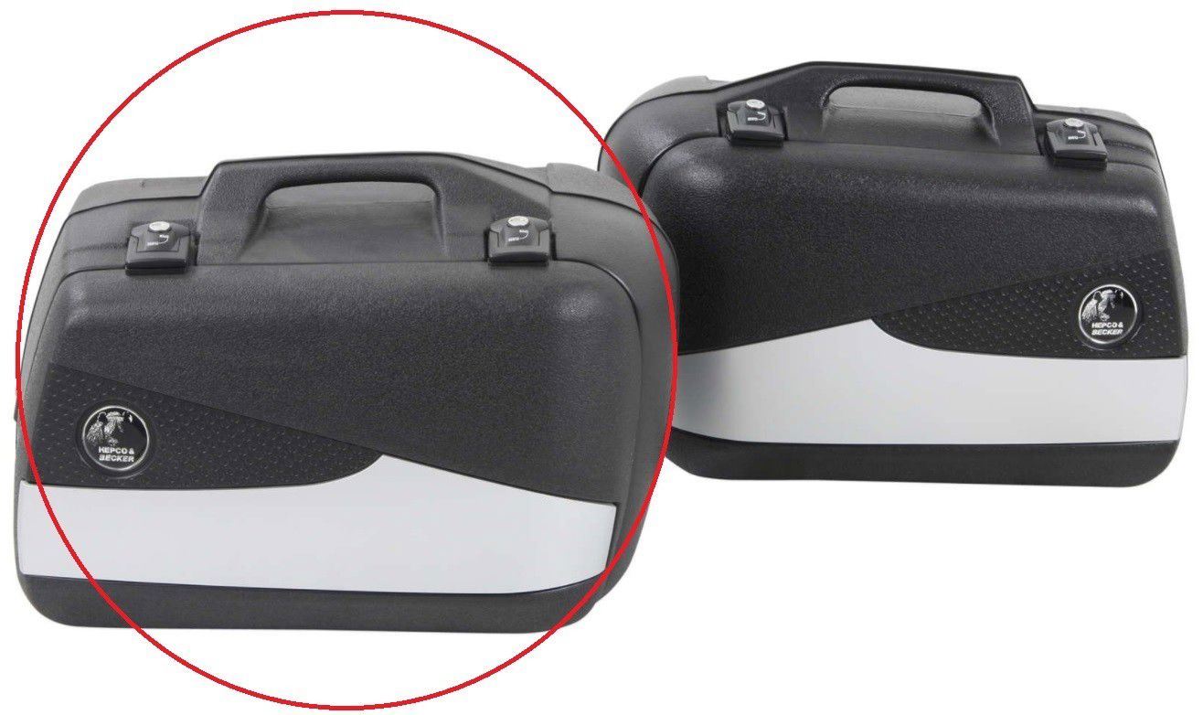 Hepco&Becker Junior Flash 40L silber loser rechter Koffer
