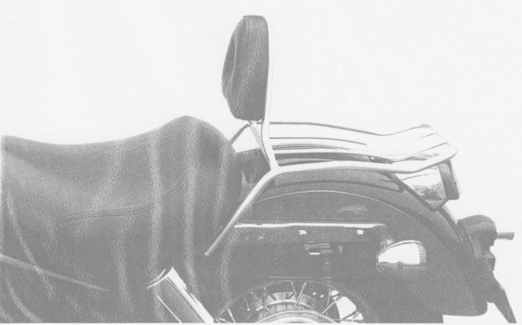 Hepco&Becker Solorack mit Rückenlehne chrom für Honda VT1100C2