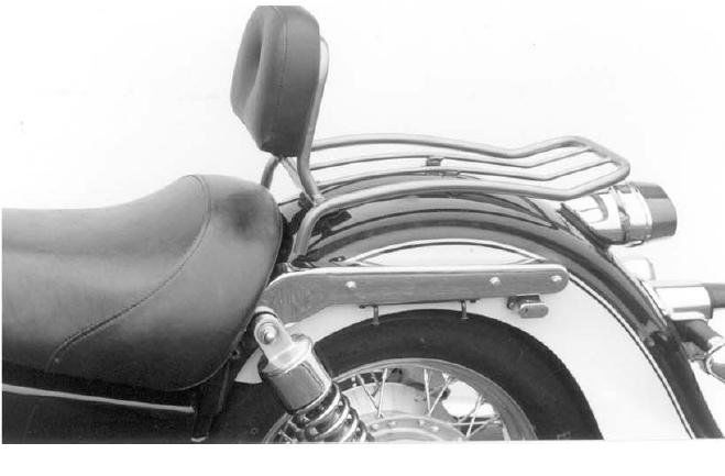Hepco&Becker Solorack mit Rückenlehne chrom für Kawasaki VN1500 CLASSIC ab 1998