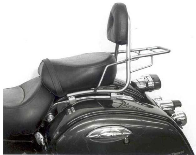 Hepco&Becker Sissybar mit Gepäckträger chrom für Kawasaki VN1500 CLASSIC TOUR