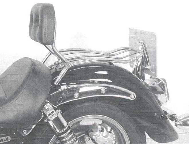 Hepco&Becker Solorack mit Rückenlehne chrom für Kawasaki VN1600 CLASSIC ab 2003