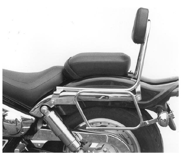 Hepco&Becker Sissybar mit Gepäckträger chrom für Suzuki VZ800 Marauder
