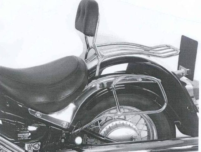 Hepco&Becker Solorack mit Rückenlehne chrom für Suzuki C800/ VL800LC Intruder bis 2008