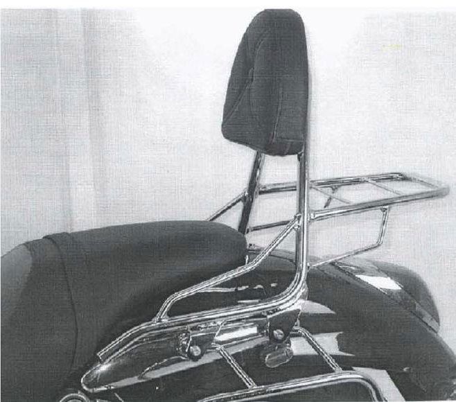 Hepco&Becker Sissybar mit Gepäckträger chrom für Suzuki M1600 Intruder/ VZ1600