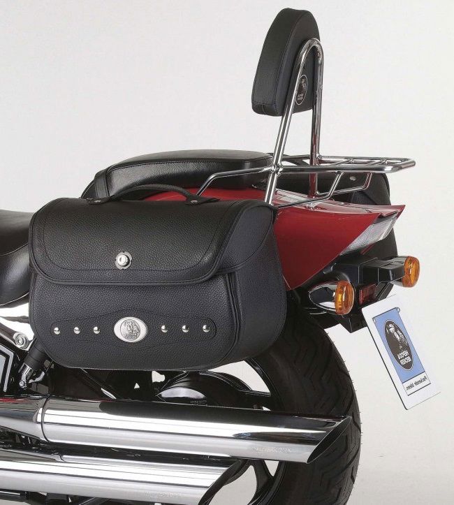 Hepco&Becker Sissybar mit Gepäckträger chrom für Suzuki M800 von 2005 bis 2009