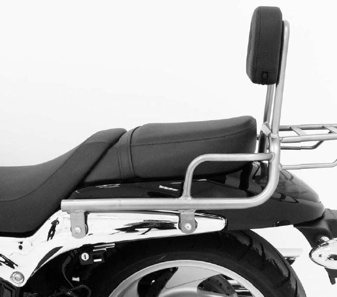 Hepco&Becker Sissybar mit Gepäckträger chrom für Suzuki M1500R Intruder ab 2009