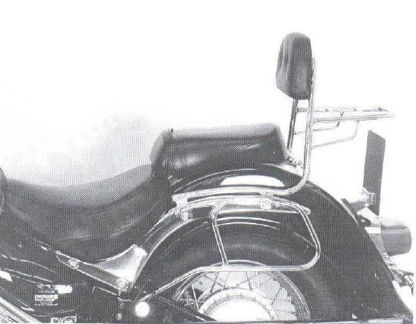 Hepco&Becker Sissybar mit Gepäckträger schwarz für Suzuki C800/ VL800LC Intruder bis 2008