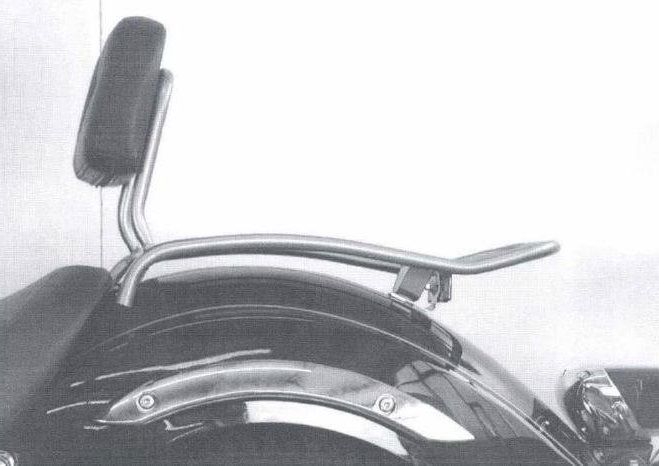 Hepco&Becker Solorack mit Rückenlehne chrom für Yamaha XVS125/ XVS250