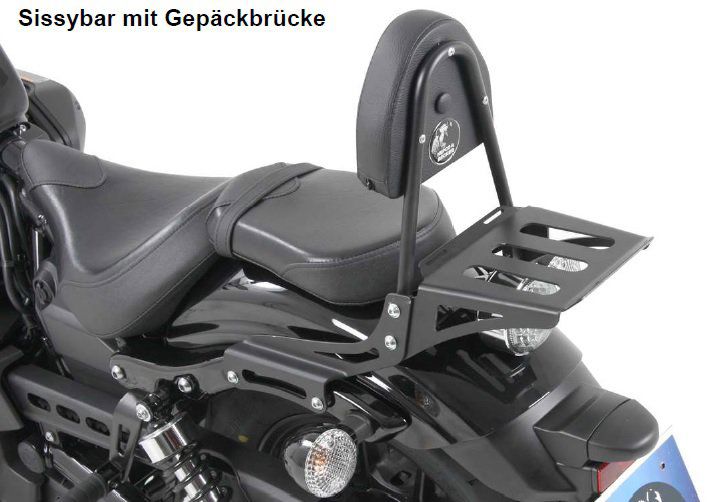 Hepco&Becker Sissybar mit Gepäckträger schwarz für Yamaha XV950/R ab 2013