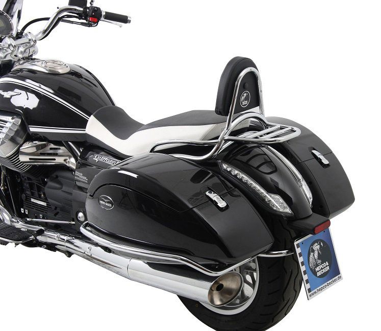 Hepco&Becker Sissybar mit Gepäckträger chrom für Moto Guzzi CALIFORNIA 1400 Custom / Touring
