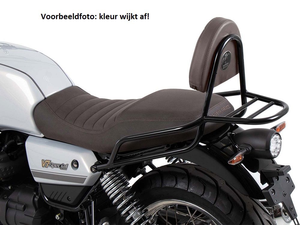 Hepco&Becker Sissybar mit Gepäckträger schwarz für Moto Guzzi V7 Special / Stone / Stone Centenario ab 2021