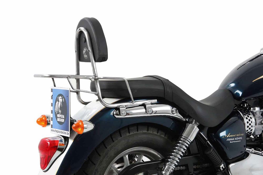 Hepco&Becker Sissybar mit Gepäckträger chrom für Triumph Bonneville America / Speedmaster von 2011 bis 2017