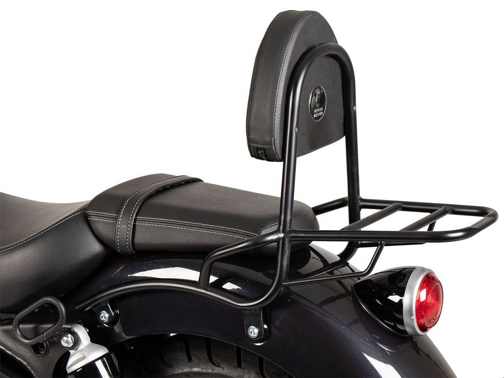 Hepco&Becker Sissybar mit Gepäckträger schwarz für Royal Enfield Super Meteor 650 ab 2023