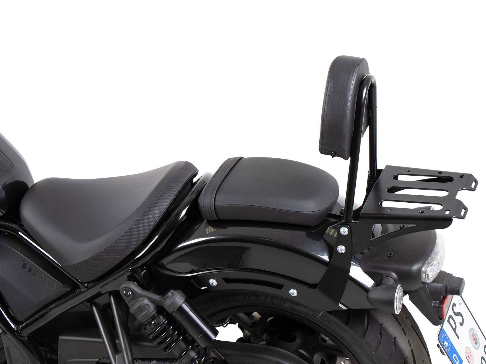 Hepco&Becker Sissybar mit Gepäckträger schwarz für Honda CMX1100 Rebel ab 2021