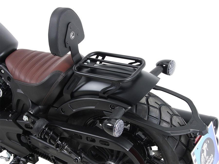 Hepco&Becker Solorack mit Rückenlehne schwarz für Indian Scout Bobber ab 2017
