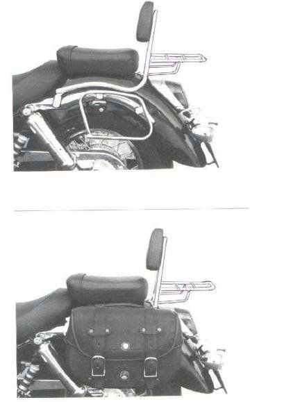 Hepco&Becker Taschenträger Standard chrom für Honda VT750C2