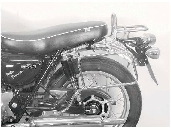 Hepco&Becker Taschenträger Standard chrom für Kawasaki W650/ W800