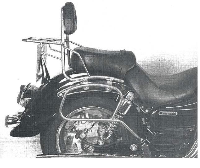 Hepco&Becker Taschenträger Standard chrom für Kawasaki VN1600 CLASSIC ab 2003